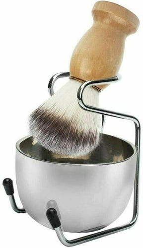 Wskderliner Set di pennelli da barba Rasatura Kit degli uomini con setole...