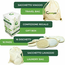 Carica l'immagine nel visualizzatore di Gallery, Dischetti Struccanti Lavabili Bambù Riutilizzabili 16 Pezzi Salviette...