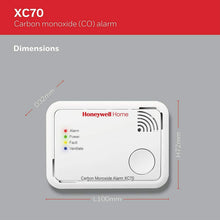 Carica l'immagine nel visualizzatore di Gallery, Rilevatore di monossido di carbonio Honeywell XC70-IT-A, Sicurezza casa