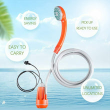 Carica l'immagine nel visualizzatore di Gallery, Doccia da Campeggio Portatile con 2200mAh Ricaricabile Batteria, Cavo USB,...