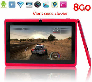 Tablet PC 7 Pollici,Computer portatile Quad Core Con Tastiera e Penna, Rosa