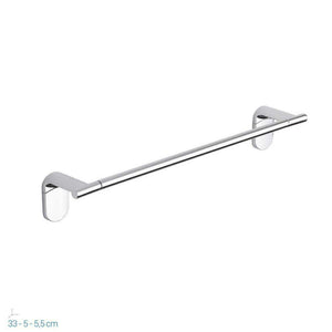 METAFORM Set accessori bagno kit completo Zero Cromo 5 pezzi in Acciaio...