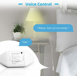 2 x Interruttore Smart Wi-Fi universale, Telecomando intelligente, Senza HUB