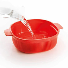 Carica l'immagine nel visualizzatore di Gallery, Vaporiera da 4 L per microonde con cestelli multipli per carne pesce e verdure