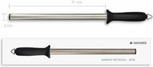 Carica l&#39;immagine nel visualizzatore di Gallery, Navaris Acciaino Diamantato Affilacoltelli Affila coltelli Ovale Diamante, 31 cm