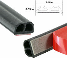Carica l&#39;immagine nel visualizzatore di Gallery, Guarnizione per portiera auto, Striscia sigillante auto adesiva, Universale, 5 m