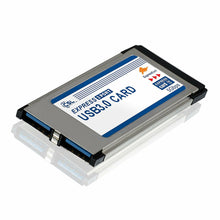 Carica l&#39;immagine nel visualizzatore di Gallery, Scheda Express Card PCMCIA USB 3.0 Super Speed, 34mm / 2 porte, per portatile
