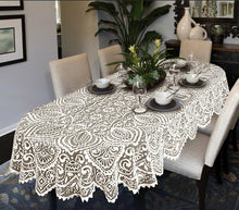 Carica l'immagine nel visualizzatore di Gallery, Grande tovaglia in pizzo di alta qualità, White, 140cm x 240cm (55" x (N8Y)