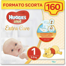 Carica l&#39;immagine nel visualizzatore di Gallery, Huggies Bebè, Taglia 1 (2-5 kg) - 4 confezioni da 40 - 160Pannolini