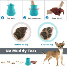 Carica l'immagine nel visualizzatore di Gallery, Idepet Pulisci Zampe Cane,Spazzola per Animali Domestici Universal, Blu