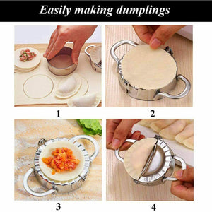 Stampo per Ravioli Dumpling, Set di 7 Dumpling Maker in Acciaio,...