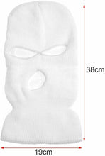 Carica l'immagine nel visualizzatore di Gallery, Mil-Tec - Passamontagna Balaclava in acrilico con 3 fori bianco