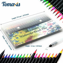 Carica l&#39;immagine nel visualizzatore di Gallery, 20 x Pennarelli a punta fine per pittura ad acquarello, Per schizzi, Calligrafia