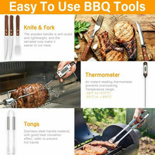 Carica l'immagine nel visualizzatore di Gallery, AISITIN Set Barbecue Accessori Kit con Isolata Borsa Termica 15PCS
