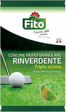 Carica l'immagine nel visualizzatore di Gallery, Concime a Tripla Azione per prato, Rinverdente anti muschio granulare, Fito 5 Kg