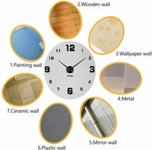 Carica l'immagine nel visualizzatore di Gallery, Orologio da Parete Effetto Tridimensionale 3D, Sticker Decorativo Casa e ufficio
