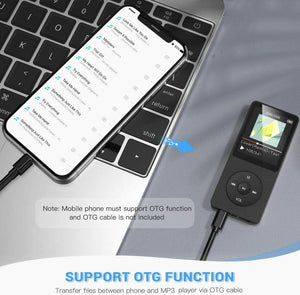 Lettore MP3 da 8 GB schermo 1,8" con Radio e registratore, 70 ore di Autonomia