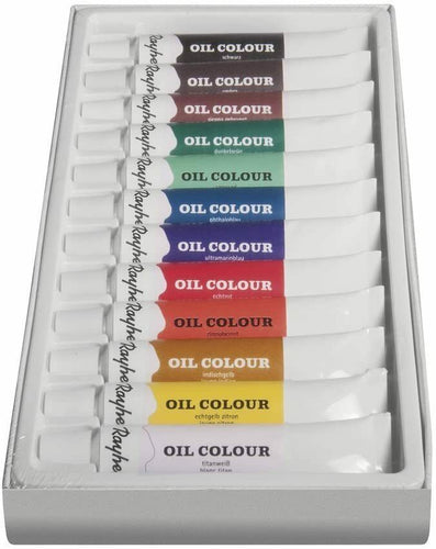 12 x Colori ad olio Rayher 38918000, Set di tubetti per pittura artistica, 12 ml