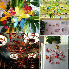 Carica l'immagine nel visualizzatore di Gallery, Farfalle 3D 108 Pezzi Adesivi Murali Adesivi da Parete per Casa Decorazione