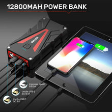 Carica l&#39;immagine nel visualizzatore di Gallery, BuTure Avviatore Batteria Auto, 800A 12800mAh Portatile Emergenza...