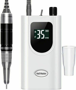 Delanie Fresa per Unghie Professionale, Portatile e Ricaricabile 35000 Bianco
