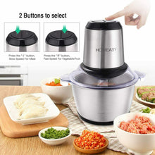 Carica l&#39;immagine nel visualizzatore di Gallery, Tritatutto Elettrico, homeasy 2L Frullatore Multifunzionale con Argento