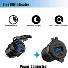 Carica l'immagine nel visualizzatore di Gallery, Presa USB doppia in Alluminio per auto, Sistema Quick charge 2.0 36 V 3A, 12/24V