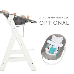 Hauck Alpha+, Seggiolone Pappa Evolutivo in Legno, da 6 Mesi a 90 kg,...