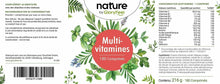 Carica l&#39;immagine nel visualizzatore di Gallery, Integratore Multivitaminico, 180 Compresse, Ingredienti naturali, di Gloryfeel