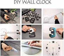 Carica l'immagine nel visualizzatore di Gallery, Orologio da Parete Effetto Tridimensionale 3D, Sticker Decorativo Casa e ufficio