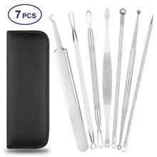 Carica l'immagine nel visualizzatore di Gallery, Rimozione Punti Neri Naso Leva Comedoni 7PCS Blackhead Remover Kit per Punti...