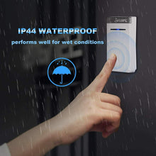 Carica l'immagine nel visualizzatore di Gallery, Campanello Wireless Senza Fili Trasmettitore + 2 Ricevitori, Impermeabile Bianco
