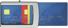 Carica l'immagine nel visualizzatore di Gallery, Portafoglio ICLIP in pelle per carte di credito con molla per banconote Elegante