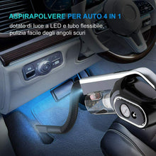 Carica l'immagine nel visualizzatore di Gallery, BuTure Aspirabriciole 4 in 1 Aspirapolvere Auto Portatile con Filo Nero