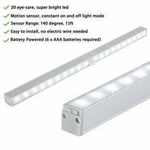 Carica l'immagine nel visualizzatore di Gallery, Lampada a 20 LED con sensore di movimento, alimentata a Batterie (non incl.)