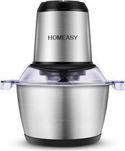 Carica l&#39;immagine nel visualizzatore di Gallery, Tritatutto Elettrico, homeasy 2L Frullatore Multifunzionale con Argento
