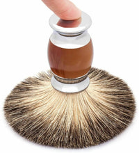 Carica l'immagine nel visualizzatore di Gallery, Qshave - Pennello da barba, setole con vero pelo di tasso 100%, realizzato a...