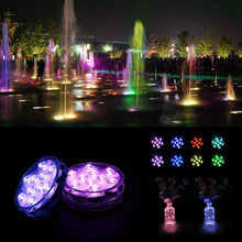 Carica l'immagine nel visualizzatore di Gallery, Luce per Piscina Dimmerabile IP68 Impermeabile Batteria 4 Luci Led