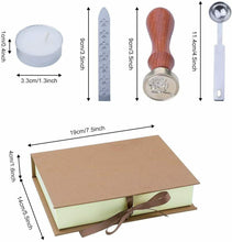 Carica l&#39;immagine nel visualizzatore di Gallery, Set per sigilli in cera lacca per lettere e libri , Kit completo con 3 colori