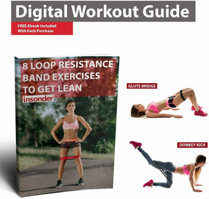Set di 5 Bande Elastiche di Resistenza per Fitness, Yoga, Crossfit - Colori vari