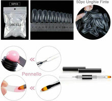Carica l&#39;immagine nel visualizzatore di Gallery, Saint-Acior Kit Poly nail Gel 6pz Acrilico Unghie gel per Rapida...