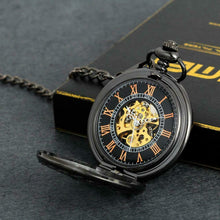 Carica l'immagine nel visualizzatore di Gallery, Lancardo Orologio da tasca per uomo in movimento meccanico con quadrante...