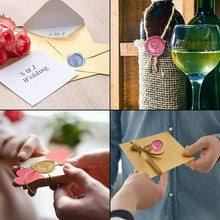 Carica l&#39;immagine nel visualizzatore di Gallery, Set per sigilli in cera lacca per lettere e libri , Kit completo con 3 colori