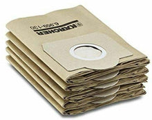 Carica l'immagine nel visualizzatore di Gallery, 5 x Sacchetto filtro il carta per aspiratori Karcher Wd+Ad, Per WD 3 (MV 3)