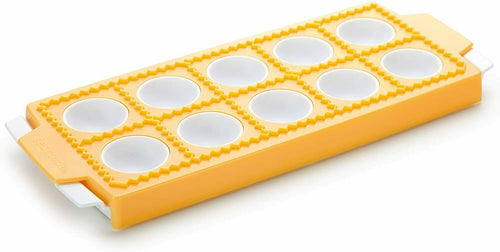 Stampo in plastica per cucina per ravioli tondi, Tescoma 630875, 10 porzioni