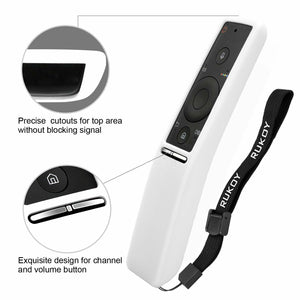 Rukoy Custodia Protettiva Compatibile Samsung Smart TV Telecomando BN59.. Bianco