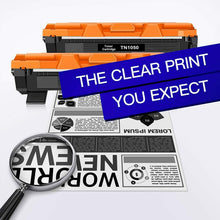 Carica l'immagine nel visualizzatore di Gallery, 2 x Toner Nero compatibile per stampante laser Brother TN1050, Cartucce per DCP