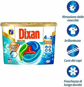 Dixan Discs Detersivo Lavatrice Capsule, per in Capsule...