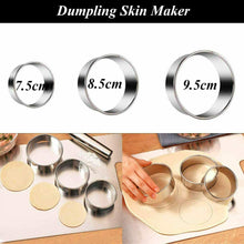 Carica l'immagine nel visualizzatore di Gallery, Kit completo per ravioli, Set in acciaio inox, Pressa e forma circolare cucina