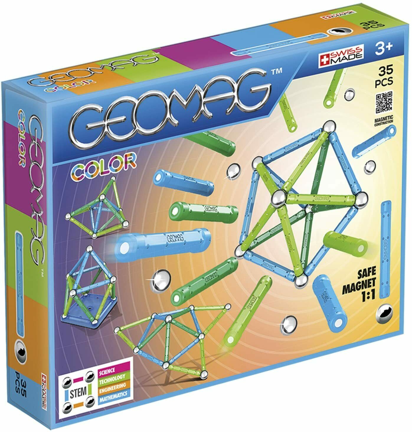 Set di costruzioni magnetiche Geomag, 35 pezzi tra sfere e